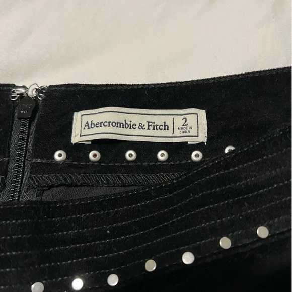 Abercrombie and Fitch Black Faux Suede Skirt - Picture 3 of 3